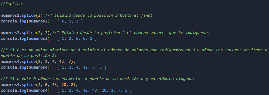 Ejemplos Métodos Arrays 3