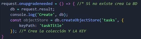 creación DB con la Key de la colección