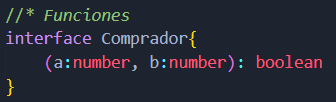 Ejemplo Interfaces para funciones