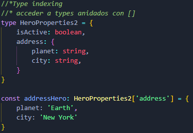 ejemplo Type indexing