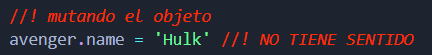 ejemplo mutación objeto